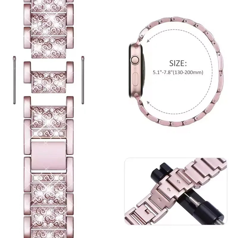 Glam Stainless Steel Band  |6 Colours